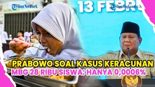 prabowo soal kasus keracunan mbg sebanyak 28 ribu siswa sebut hanya 0 0006 dari total