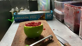 راهنمای مبتدیان نحوه درست کردن سر کاسه میوه تازه سیب عالی 