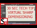 Solidworks 30 Sec Tech Tip - Dimensioning using Virtual Sharps