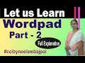 Complete Tutorial for Wordpad How to use Wordpad in Computer Part 2 by Neelam Bajpai