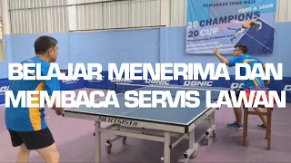 learn to receive and read your opponents serve