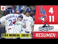 BLUE JAYS PEGO PRIMERO con PALIZA por 11-4 vs DODGERS Grand Slam ADDISON BARGER y jonron KIRK MLB