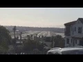 Low approach landing at San Diego airport Boeing 767 Fedex