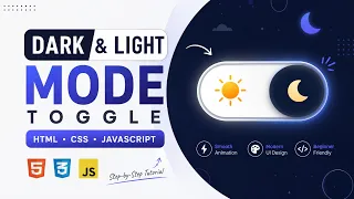 Dark Light Mode Toggle Using HTML CSS JavaScript Smooth Theme Switch