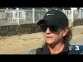 Mom whose Sailor son died by suicide visits Virginia Beach 14th St pier tribute