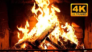 Fireplace 4K UHD Fireplace With Crackling Fire Sounds Fireplace Ambience 