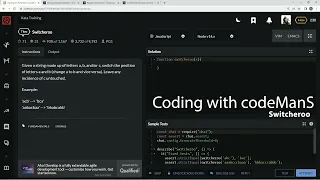Codewars 7 kyu Switcheroo JavaScript