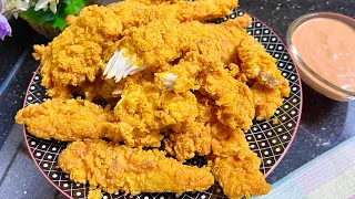 سر ستربس دجاج كنتاكي وسر القرمشة الرهيبة واتحدى بيها المطاعم والشركات 