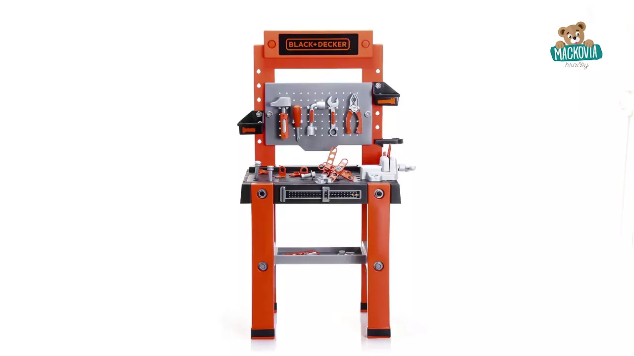 Detská dielňa sety - Set dielňa Black+Decker Smoby - 4