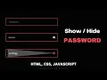 Show Hide Password using JavaScript With Free Source Code Creative JS Coder