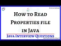 6 How to Read Data From Properties File in Java Properties File Java Interview Questions