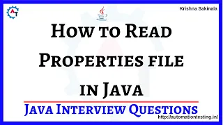 6 How to Read Data From Properties File in Java Properties File Java Interview Questions