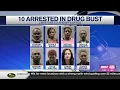 10 people arrested after drug bust in Athens