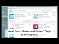 Add Google Analytics to your WordPress Website using Insert Headers and Footers Plugin - Feb 2018