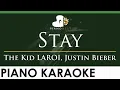 Download Lagu The Kid LAROI, Justin Bieber - Stay - LOWER Key (Piano Karaoke Instrumental)