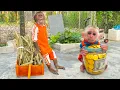 Download Lagu CUTIS \u0026 baby monkey funny do unbelievable to create more giant treasure