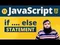 JavaScript if else statement if else condition in JavaScript Class 11