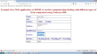 43 Advanced Java Servlet Tutorial Java Web application on HTML to servlet communication