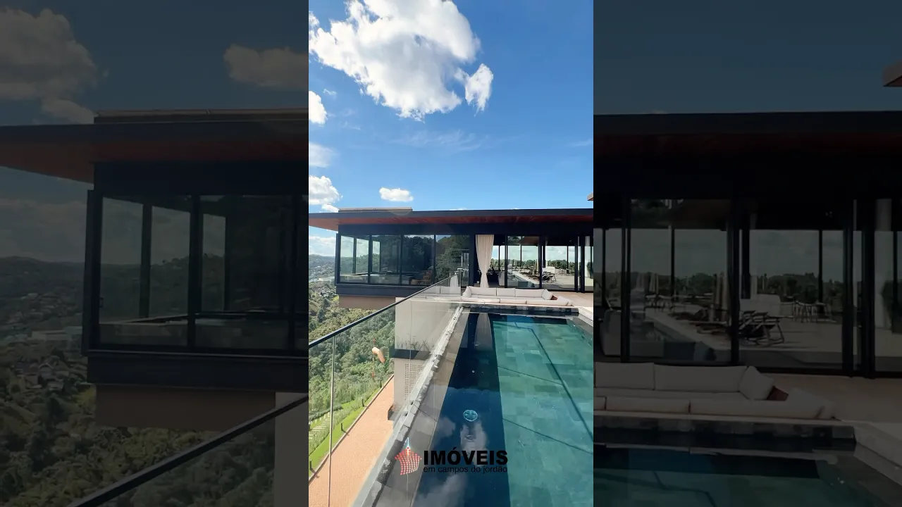 Video do Imóvel: Luxo e modernidade em Campos do Jordão. Com 11 suítes, heliponto, piscinas e até pista de boliche.