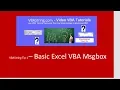 VBAString Tip 1 Basic Excel VBA Msgbox