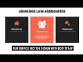 Responsive Our Service Section Design with html css and Bootstrap Website Design tutorial