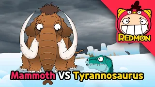 Tyrannosaurus vs Woolly Mammoth! 🦖🦣 Ice Age Dinosaur Battle | Dinosaurs Battle
