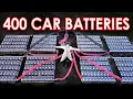 Lagu 400 car batteries wired together!!