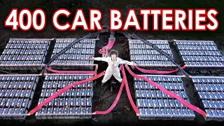 400 car batteries wired together