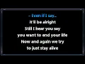 Three Days Grace • Never Too Late (CC Karaoke / Instrumental)