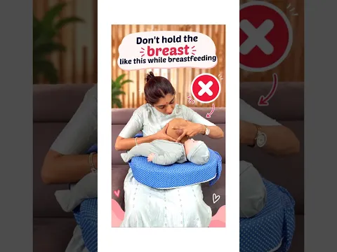 Don't hold the breast like this while breastfeeding