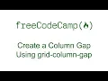 CSS Grid - Create a Column Gap Using grid-column-gap