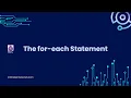 Java Essentials Blueprint - The for-each Statement
