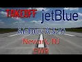 Takeoff Night time jetBlue Airbus A320 Newark NJ EWR
