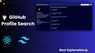 Create GitHub Profile Search Using React GitHub Api Key Becodewala