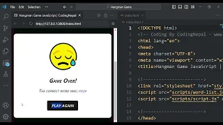 JavaScript project for beginner Hangman Game Build a Fun Word Guessing Game from Scratch