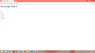 JavaScript pyramid pattern program task 2
