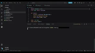 Digital real time Clock made from python