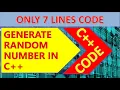C program to generate random number c coding
