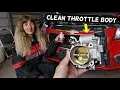 HOW TO CLEAN THROTTLE BODY ON CHEVROLET CRUZE SONIC SPARK MALIBU EQUINOX SILVERADO TRAVERSE