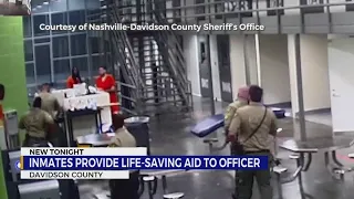 Davidson County inmates provide life-saving aid to officer