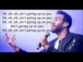 Lagu David craig-  Aint Giving up Lyrics