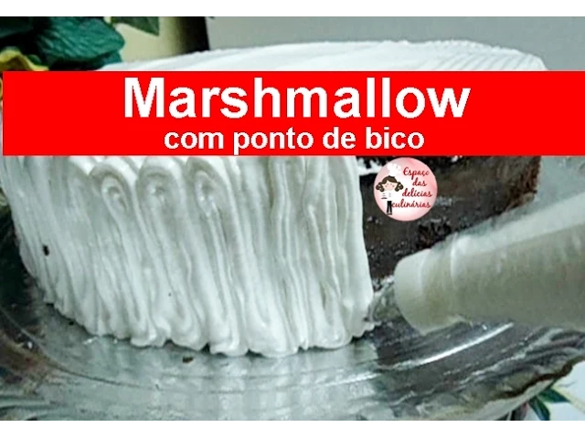 MARSHMALLOW COM PONTO DE BICO DE CONFEITAR #1