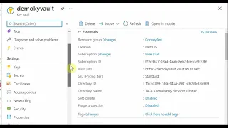 How to Integrate KeyVault With Azure Key Secret