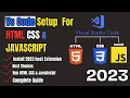 VS Code Setup for html CSS and JavaScript in hindi