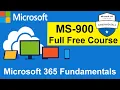 Microsoft 365 Fundamentals MS-900 Full Course for Beginners