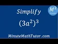 Simplify 3a 2 3