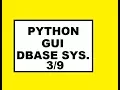 Python GUI Dbase Sys