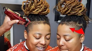 MUST SEE HAIRCUT TUTORIAL HIGH TAPER FADE w DREADS ON TOP