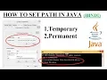 SET PATH IN JAVA TEMPORARY PERMANENT HINDI ELOCUTION VIREN TIWARI