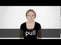 How to pronounce PULL in British English